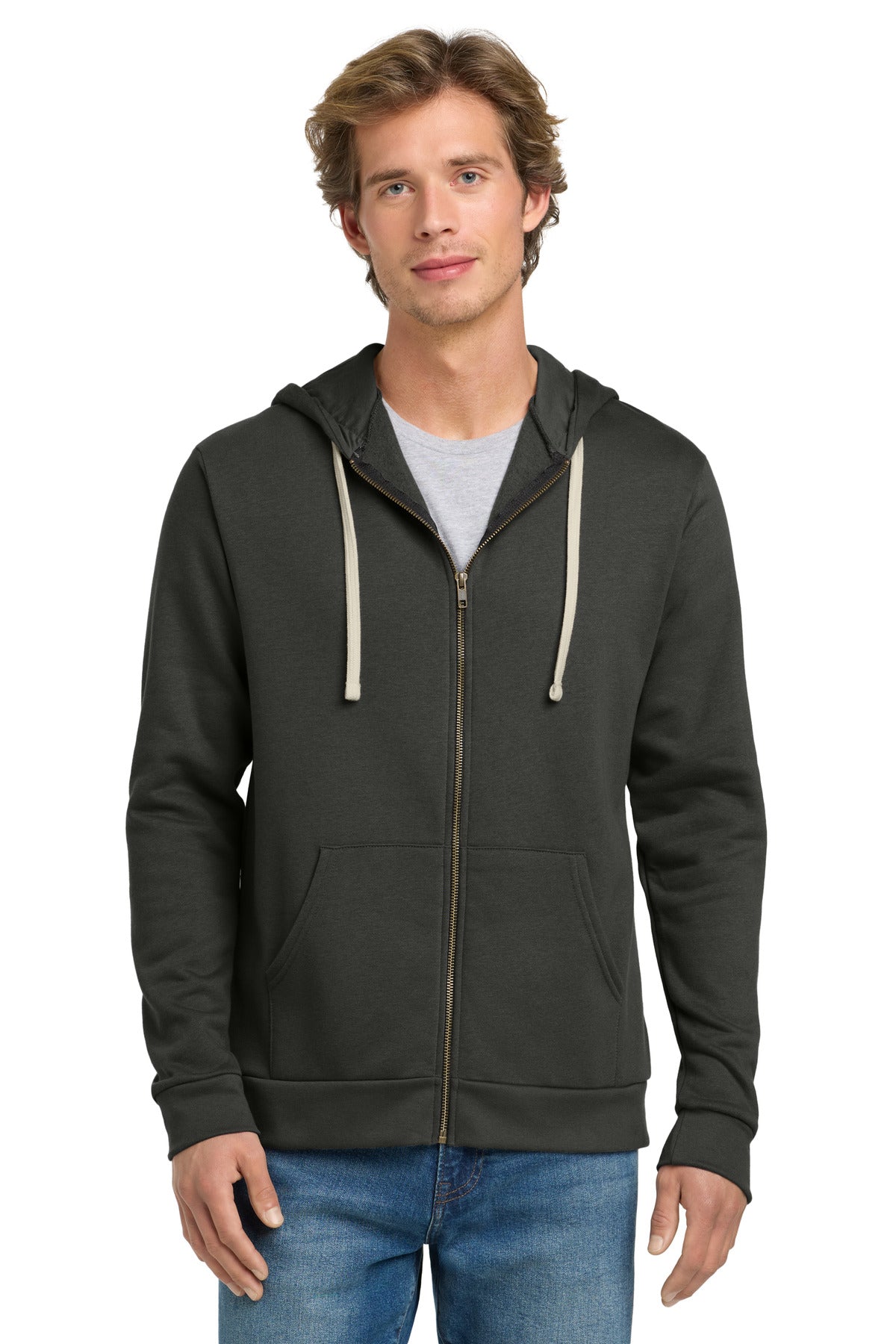 Next Level Apparel ®  Adult Santa Barbara Zip Hoodie. NL9602
